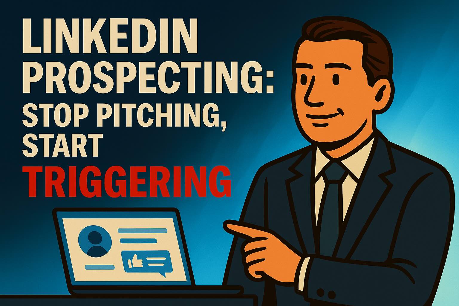 Linkedin-prospecting-stop-pitching-start triggering