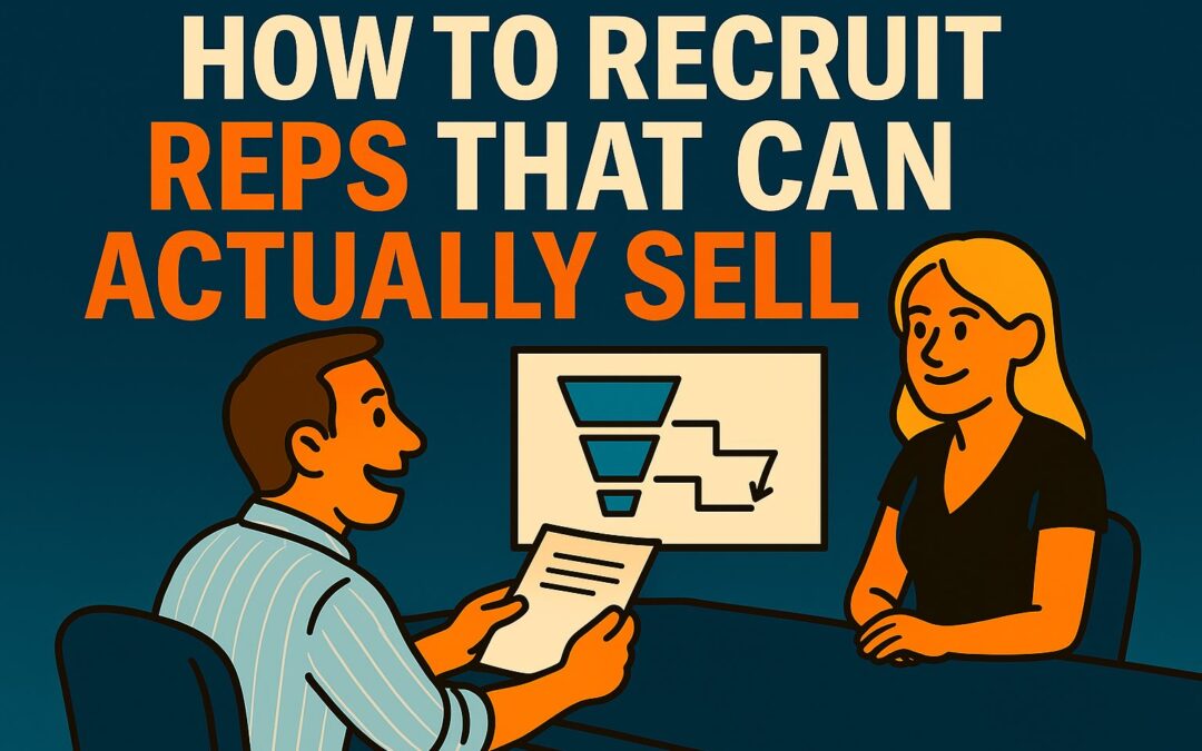 How to Recruit Reps Who Can Actually Sell