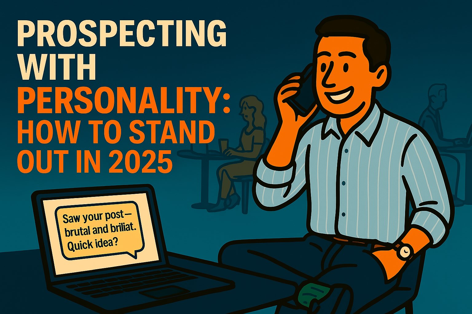 Ricky standing out in prospecting by using humor and style in video message
