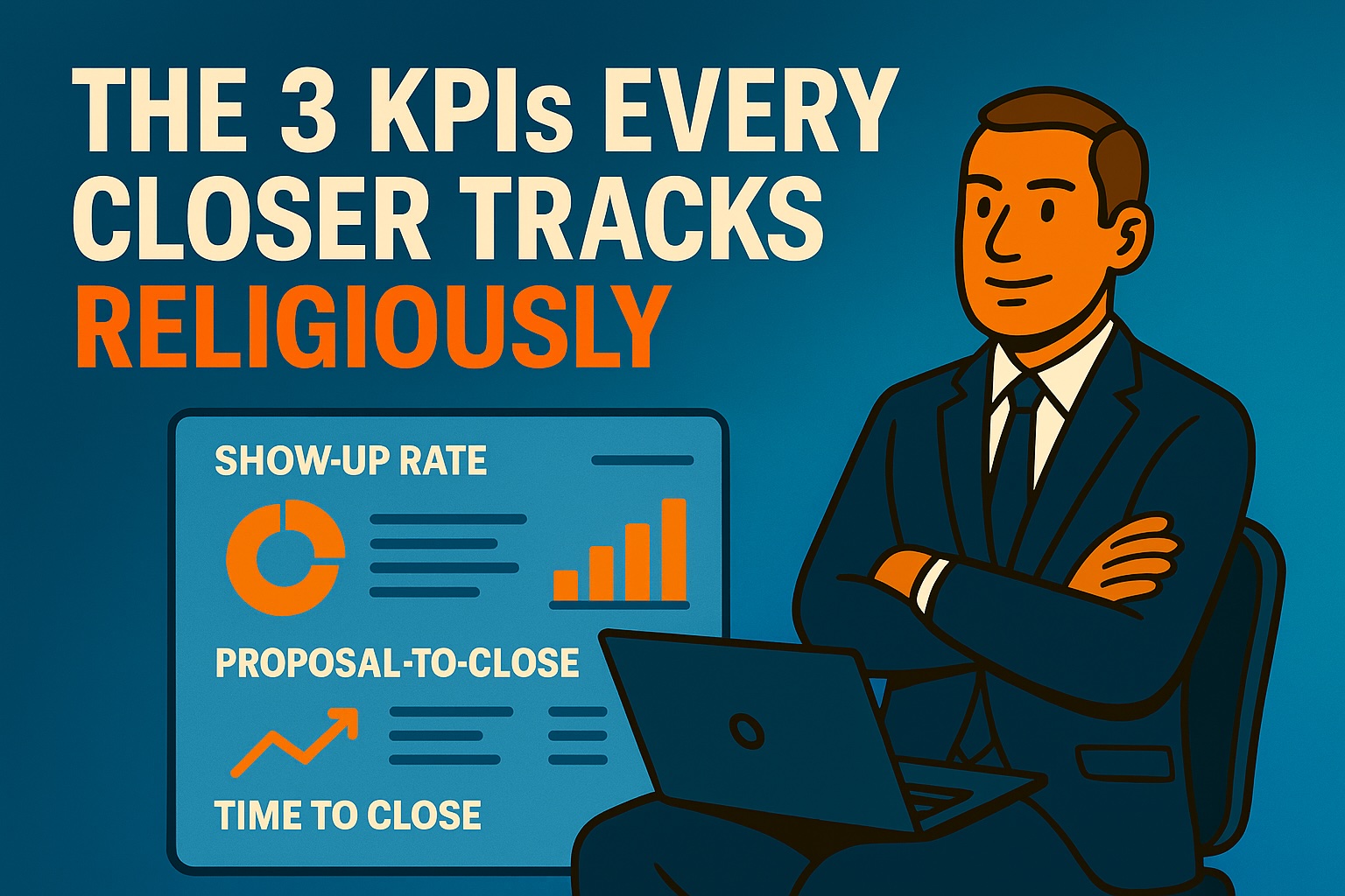 Jack reviewing key sales KPIs on his dashboard